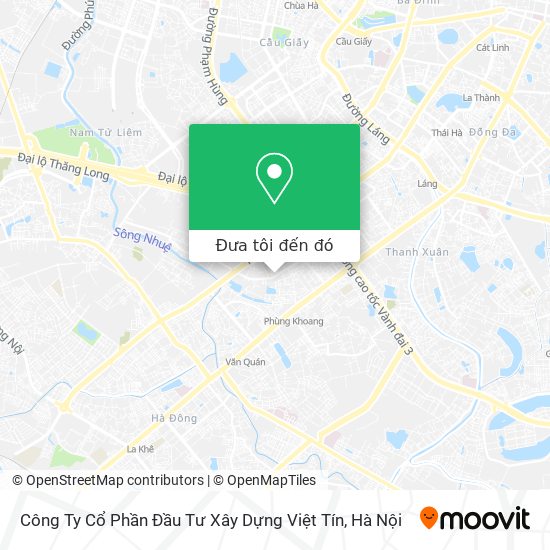 Bản đồ Công Ty Cổ Phần Đầu Tư Xây Dựng Việt Tín
