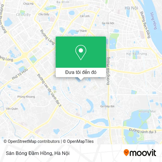 Bản đồ Sân Bóng Đầm Hồng