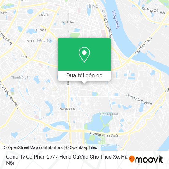 Bản đồ Công Ty Cổ Phần 27 / 7 Hùng Cường Cho Thuê Xe