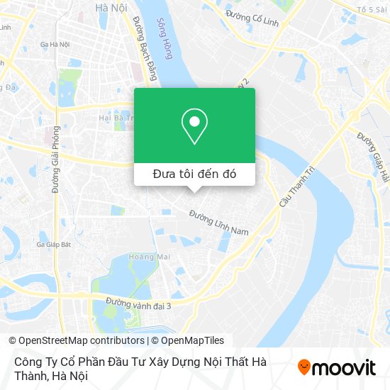 Bản đồ Công Ty Cổ Phần Đầu Tư Xây Dựng Nội Thất Hà Thành