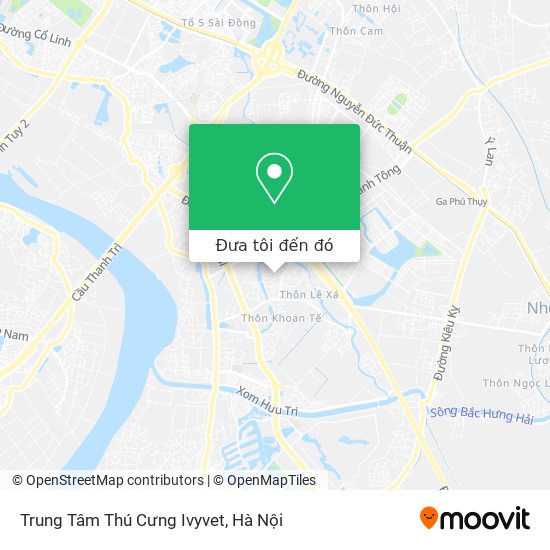 Bản đồ Trung Tâm Thú Cưng Ivyvet