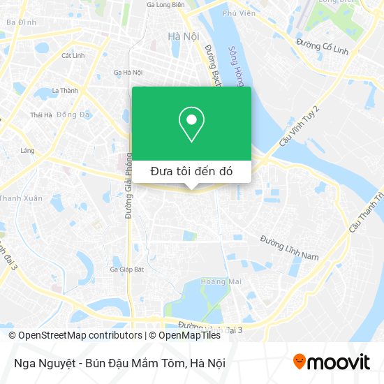 Bản đồ Nga Nguyệt - Bún Đậu Mắm Tôm