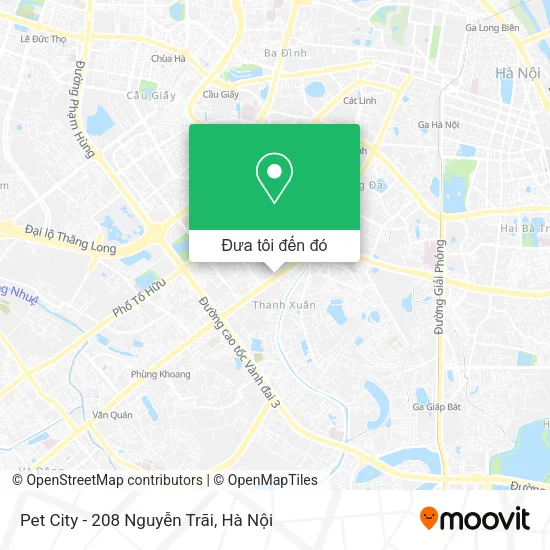 Bản đồ Pet City - 208 Nguyễn Trãi