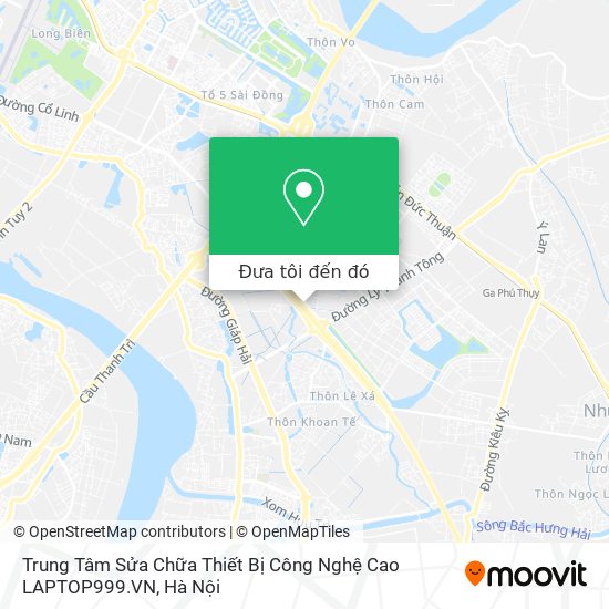 Bản đồ Trung Tâm Sửa Chữa Thiết Bị Công Nghệ Cao LAPTOP999.VN