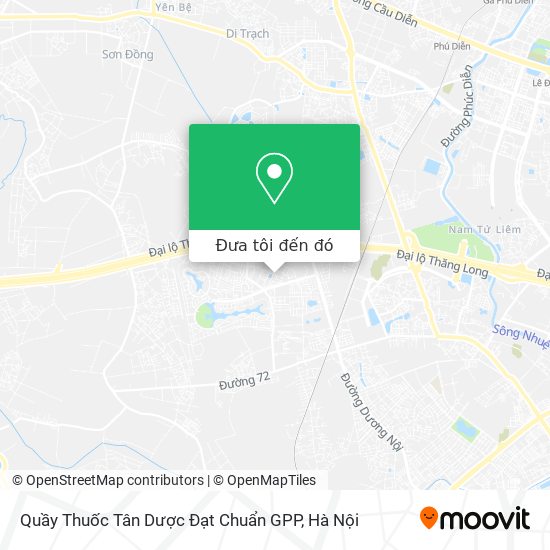 Bản đồ Quầy Thuốc Tân Dược Đạt Chuẩn GPP