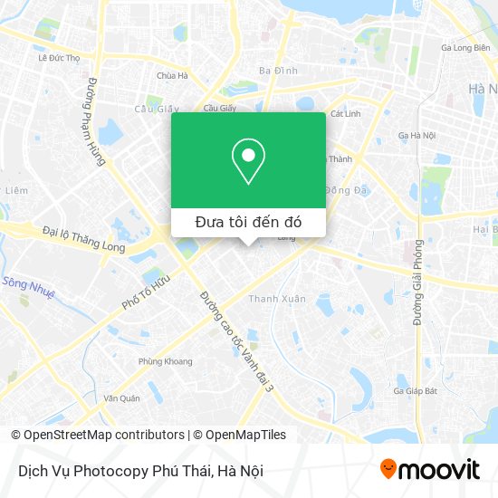 Bản đồ Dịch Vụ Photocopy Phú Thái