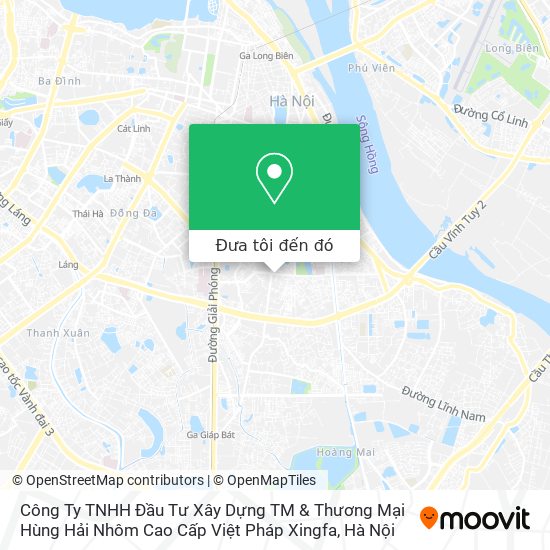 Bản đồ Công Ty TNHH Đầu Tư Xây Dựng TM & Thương Mại Hùng Hải Nhôm Cao Cấp Việt Pháp Xingfa