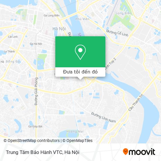 Bản đồ Trung Tâm Bảo Hành VTC