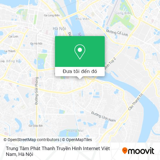 Bản đồ Trung Tâm Phát Thanh Truyền Hình Internet Việt Nam
