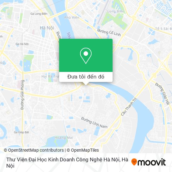 Bản đồ Thư Viện Đại Học Kinh Doanh Công Nghệ Hà Nội