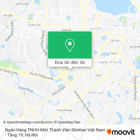 Bản đồ Ngân Hàng TNHH Một Thành Viên Shinhan Việt Nam - Tầng 19