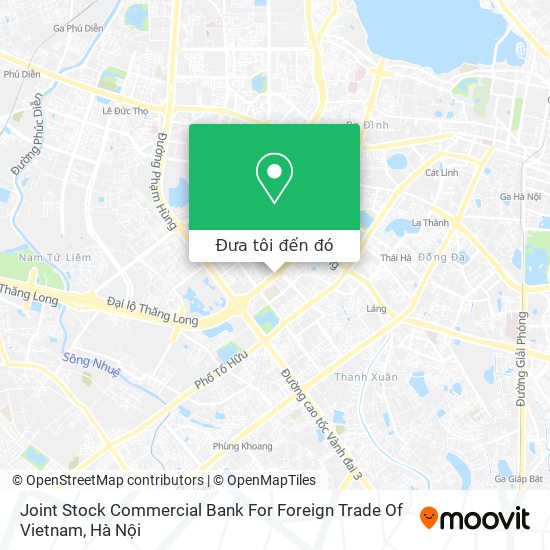 Bản đồ Joint Stock Commercial Bank For Foreign Trade Of Vietnam