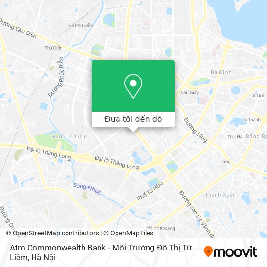 Bản đồ Atm Commonwealth Bank - Môi Trường Đô Thị Từ Liêm