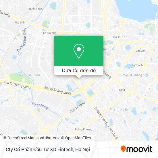 Bản đồ Cty Cổ Phần Đầu Tư XD Fintech