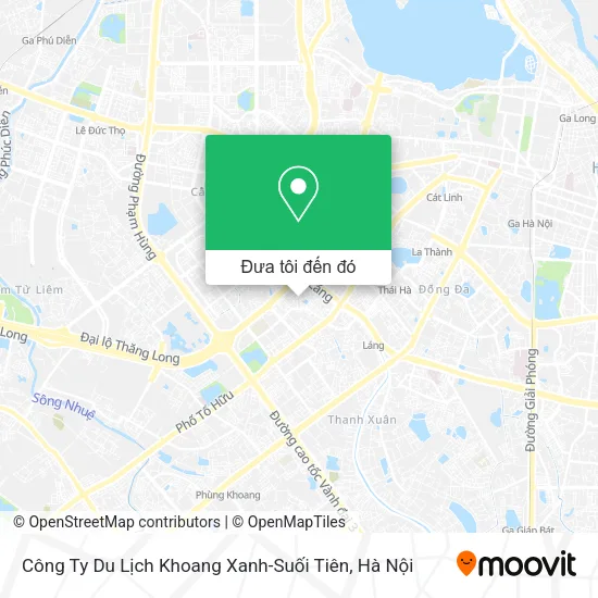 Bản đồ Công Ty Du Lịch Khoang Xanh-Suối Tiên