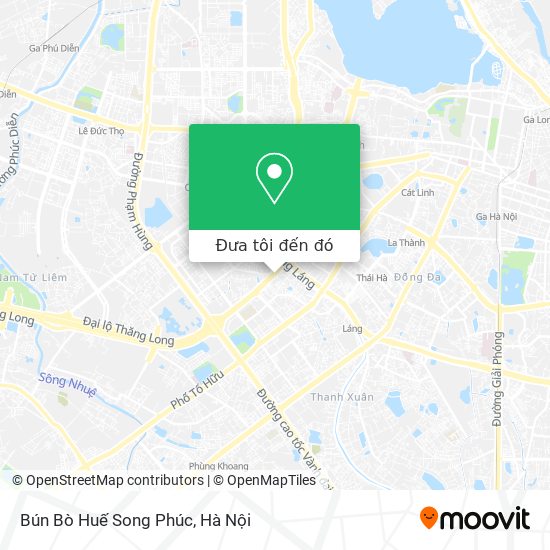 Bản đồ Bún Bò Huế Song Phúc