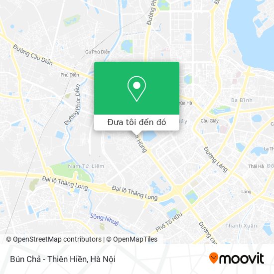 Bản đồ Bún Chả - Thiên Hiền