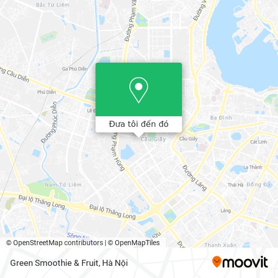 Bản đồ Green Smoothie & Fruit