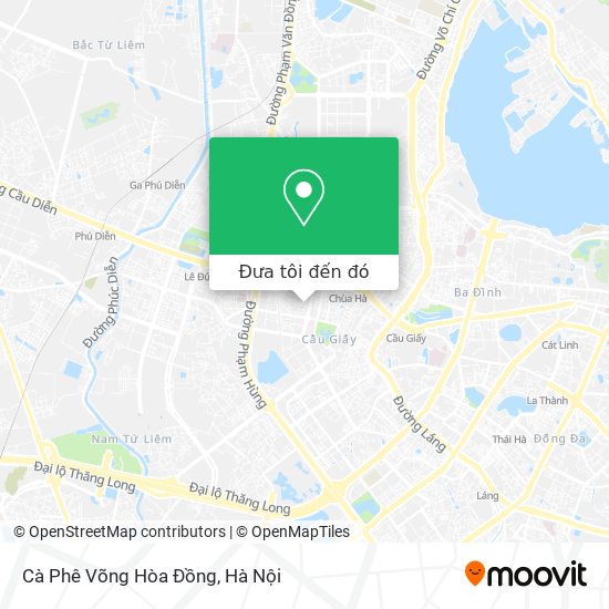 Bản đồ Cà Phê Võng Hòa Đồng