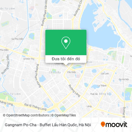 Bản đồ Gangnam Po-Cha - Buffet Lẩu Hàn Quốc