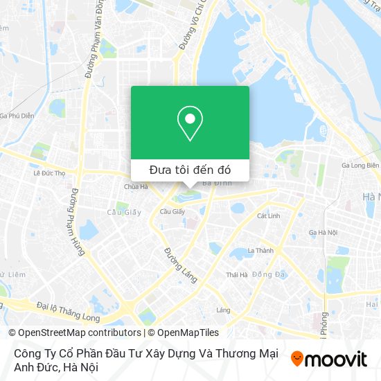 Bản đồ Công Ty Cổ Phần Đầu Tư Xây Dựng Và Thương Mại Anh Đức