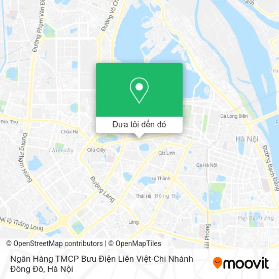 Bản đồ Ngân Hàng TMCP Bưu Điện Liên Việt-Chi Nhánh Đông Đô