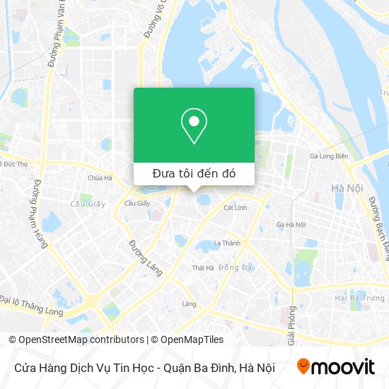 Bản đồ Cửa Hàng Dịch Vụ Tin Học - Quận Ba Đình