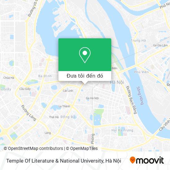Bản đồ Temple Of Literature & National University