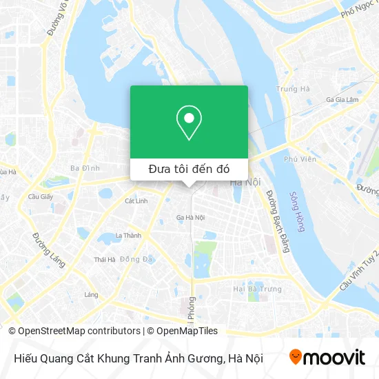 Bản đồ Hiếu Quang Cắt Khung Tranh Ảnh Gương