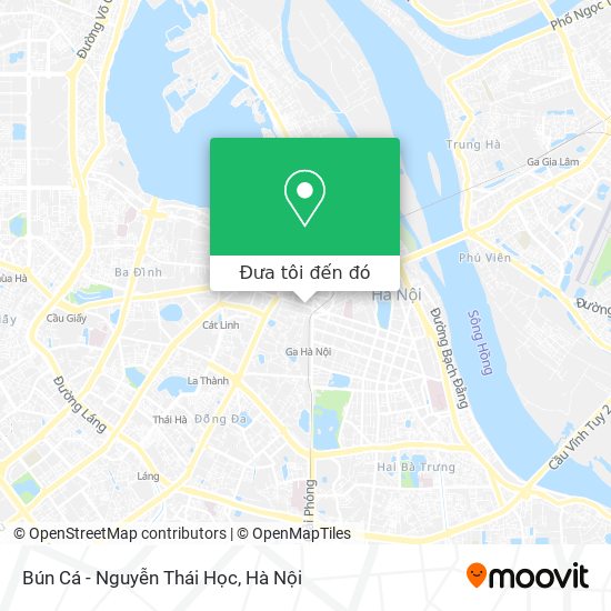 Bản đồ Bún Cá - Nguyễn Thái Học