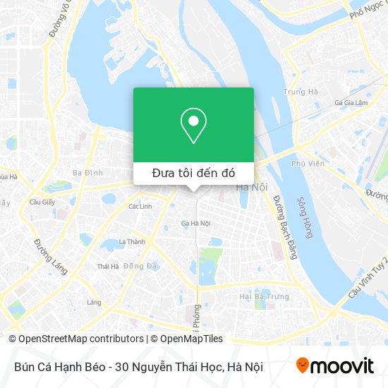 Bản đồ Bún Cá Hạnh Béo - 30 Nguyễn Thái Học