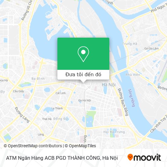 Bản đồ ATM Ngân Hàng ACB PGD THÀNH CÔNG