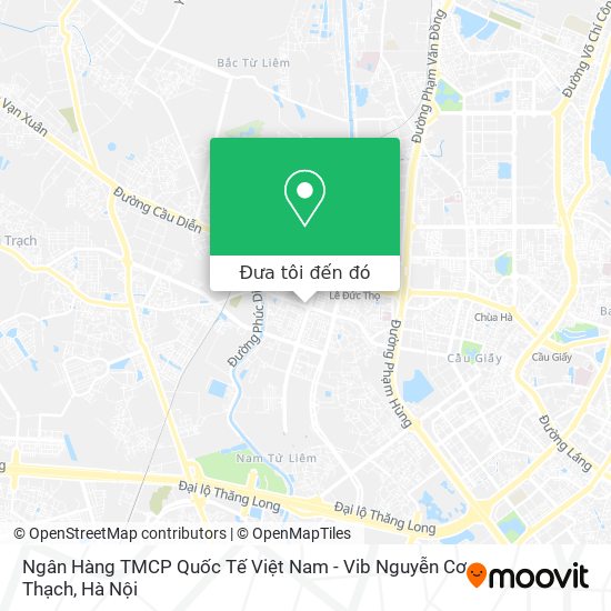 Bản đồ Ngân Hàng TMCP Quốc Tế Việt Nam - Vib Nguyễn Cơ Thạch