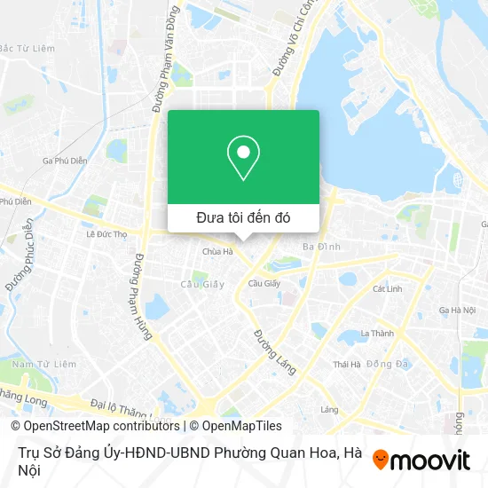 Bản đồ Trụ Sở Đảng Ủy-HĐND-UBND Phường Quan Hoa