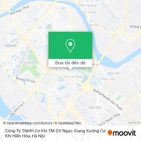 Bản đồ Công Ty TNHH Cơ Khí TM DV Ngọc Giang Xưởng Cơ Khí Hiền Hòa