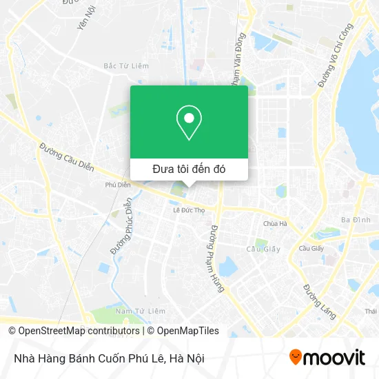 Bản đồ Nhà Hàng Bánh Cuốn Phú Lê