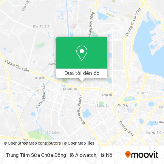 Bản đồ Trung Tâm Sửa Chữa Đồng Hồ Alowatch