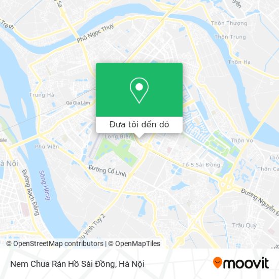 Bản đồ Nem Chua Rán Hồ Sài Đồng