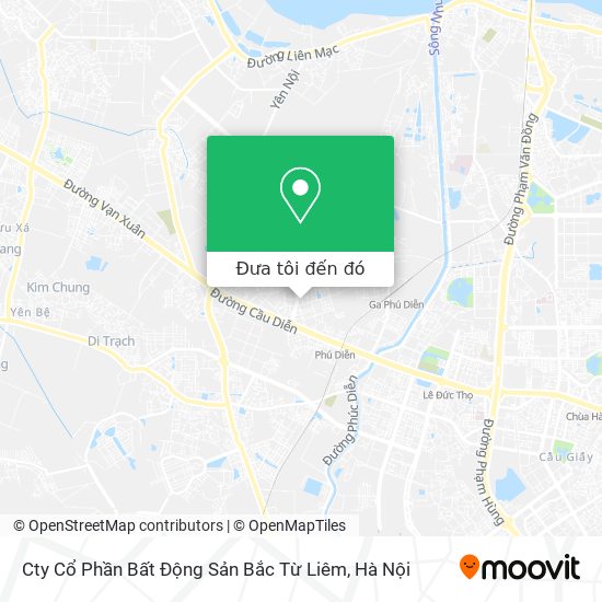 Bản đồ Cty Cổ Phần Bất Động Sản Bắc Từ Liêm