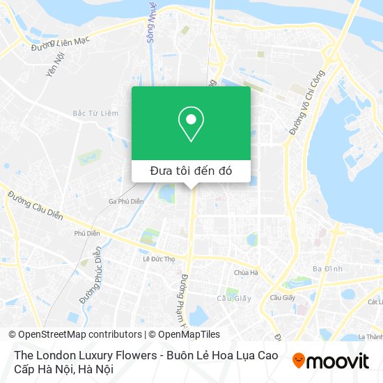 Bản đồ The London Luxury Flowers - Buôn Lẻ Hoa Lụa Cao Cấp Hà Nội