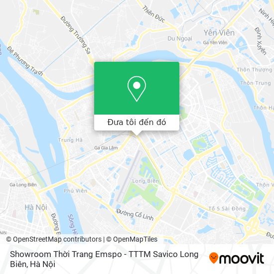 Bản đồ Showroom Thời Trang Emspo - TTTM Savico Long Biên