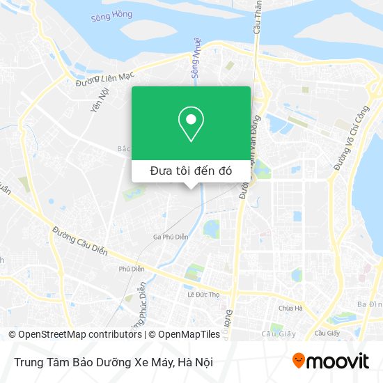 Bản đồ Trung Tâm Bảo Dưỡng Xe Máy