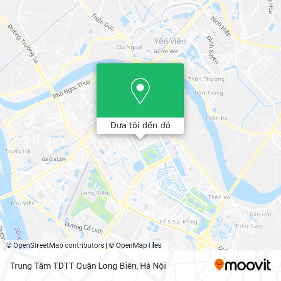 Bản đồ Trung Tâm TDTT Quận Long Biên