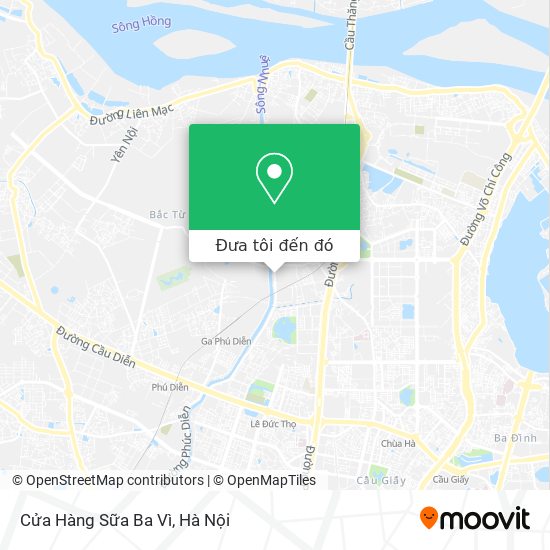 Bản đồ Cửa Hàng Sữa Ba Vì