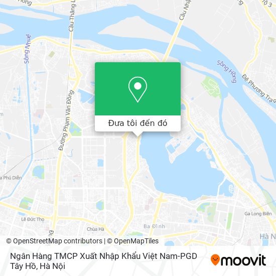 Bản đồ Ngân Hàng TMCP Xuất Nhập Khẩu Việt Nam-PGD Tây Hồ