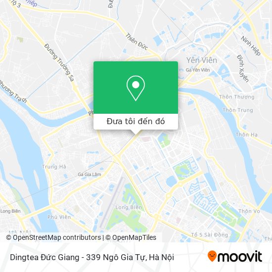 Bản đồ Dingtea Đức Giang - 339 Ngô Gia Tự