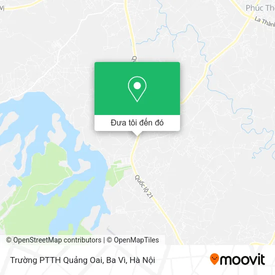 Bản đồ Trường PTTH Quảng Oai, Ba Vì