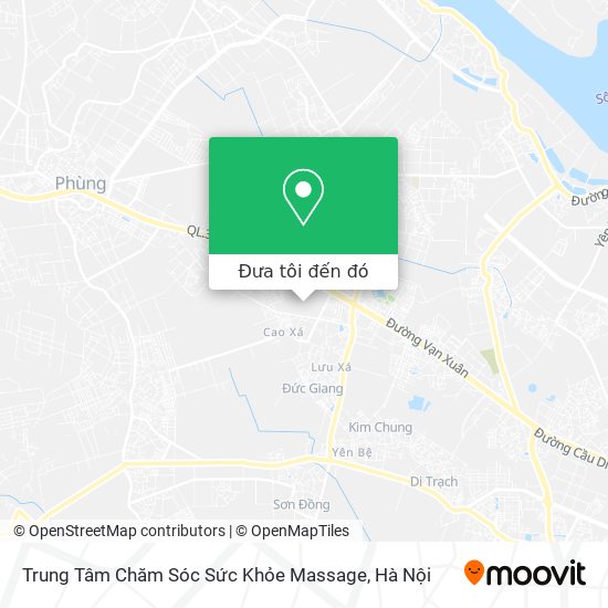 Bản đồ Trung Tâm Chăm Sóc Sức Khỏe Massage