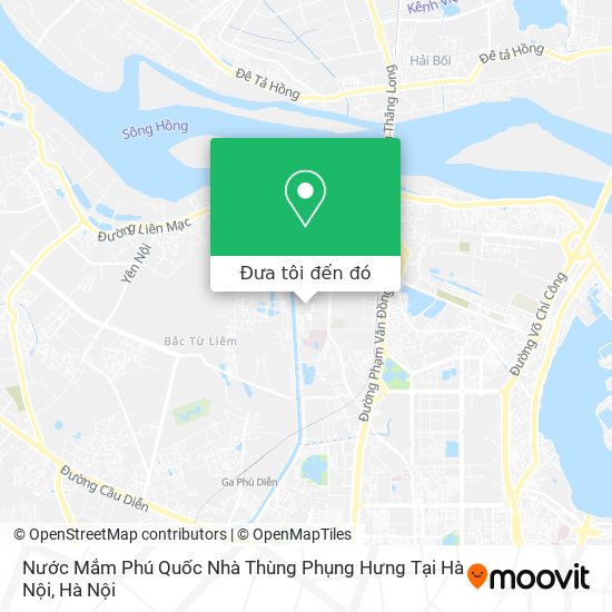 Bản đồ Nước Mắm Phú Quốc Nhà Thùng Phụng Hưng Tại Hà Nội