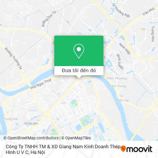 Bản đồ Công Ty TNHH TM & XD Giang Nam Kinh Doanh Thép Hình U V C